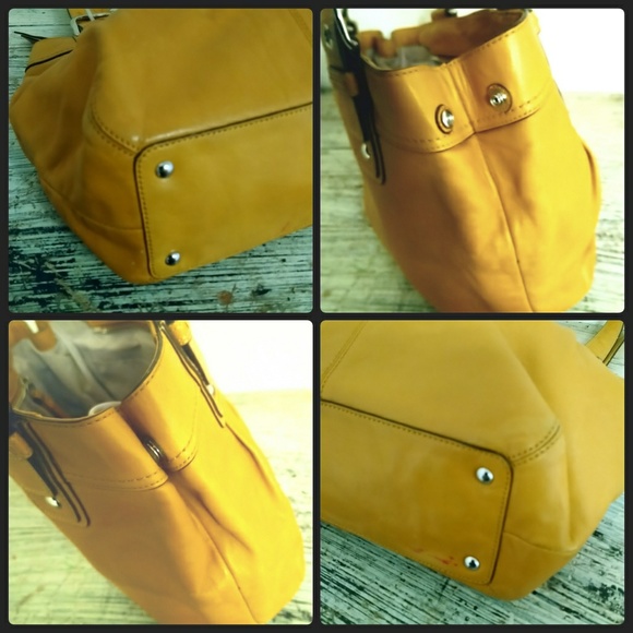 Coach Soho Mustard Brown Leather Bag F15045 - Picture 4 of 7